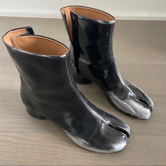 silver tabi boots